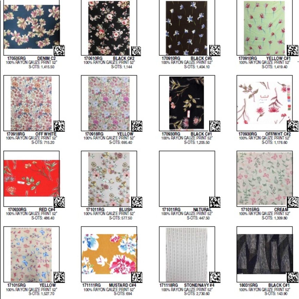 Prints Fabric - $.50 per yard- close out